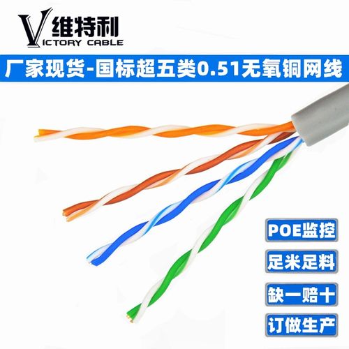 超五类网线选购指南 8芯0.51无氧铜与POE监控布线全解析
